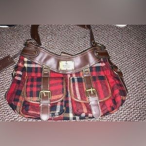 Red plaid vintage Y2K purse